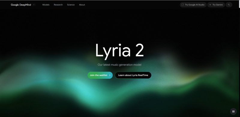 DeepMind Lyria 2 - AI 音乐生成模型 - AIBetas