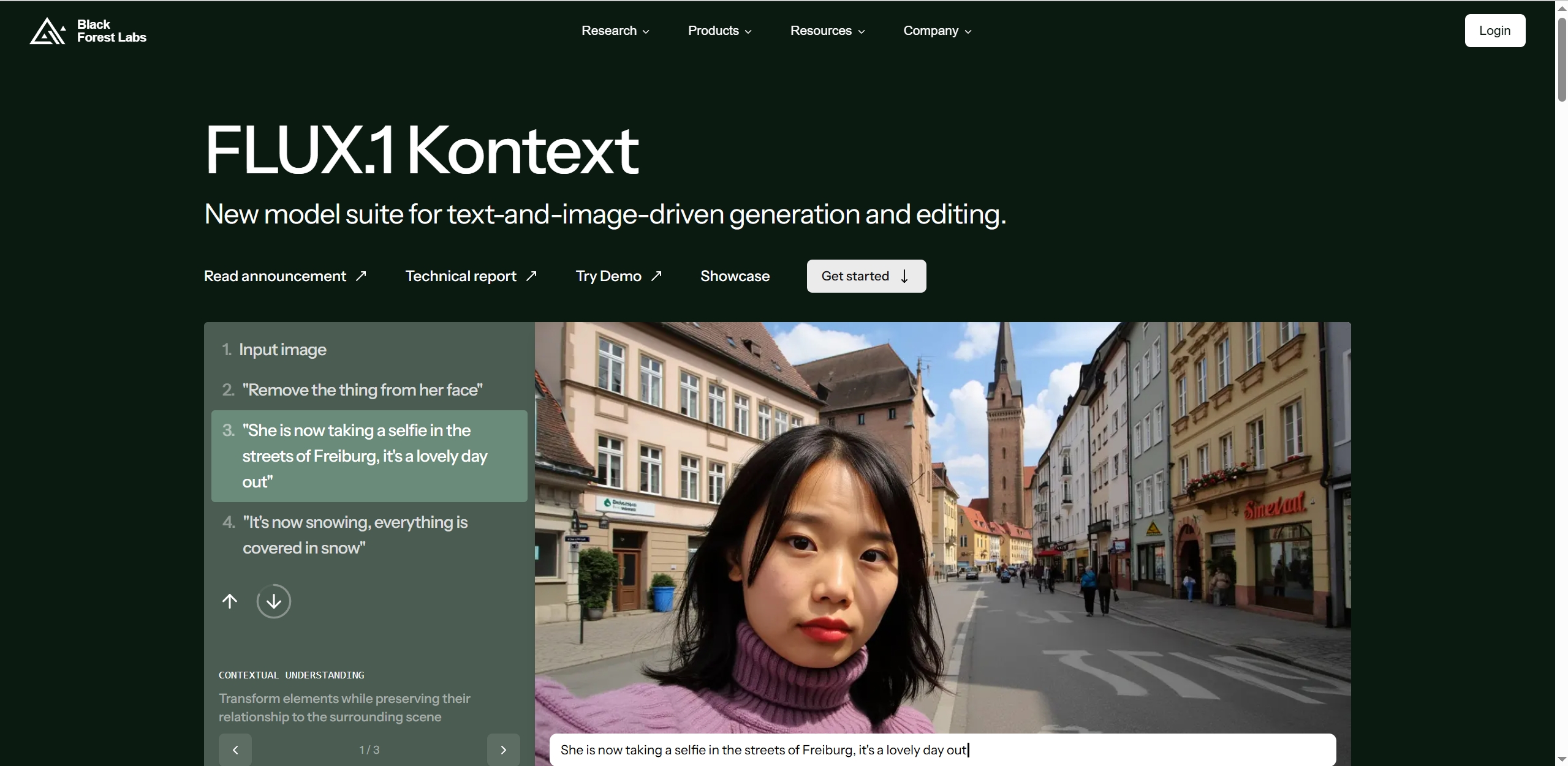 FLUX.1Kontext - AI图像生成和编辑模型