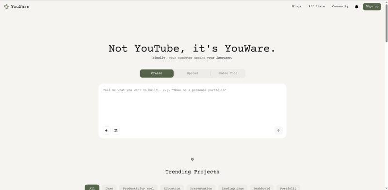 YOUWare - AI Vibe Coding - AIBetas