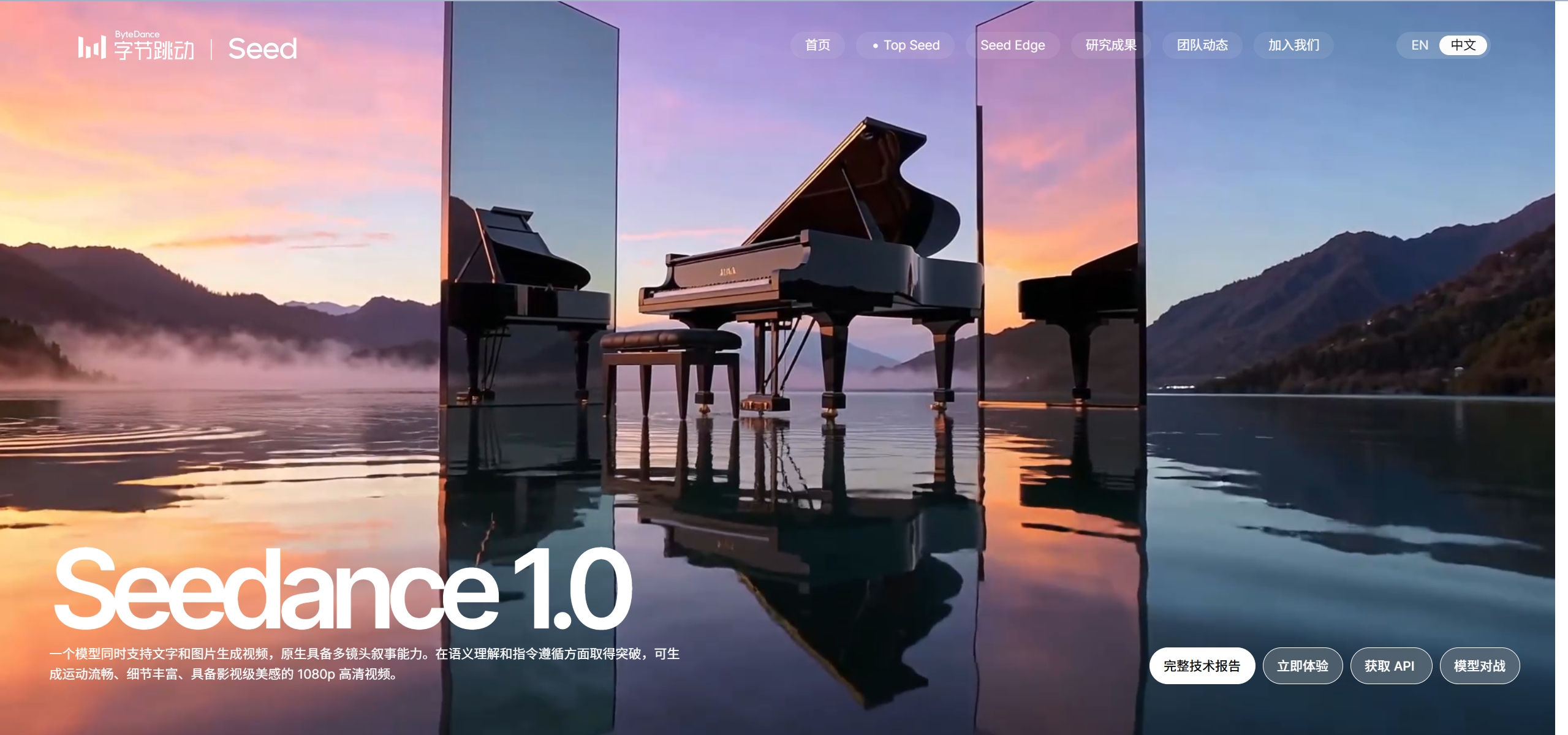 Seedance 1.0 Pro - 字节视频生成模型
